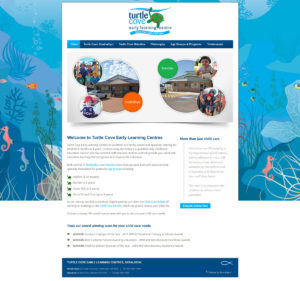 Turtle Cove Home Page Design