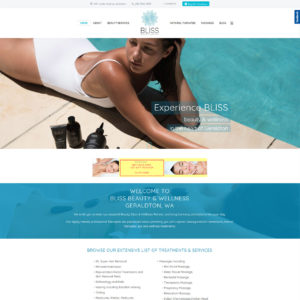 BLISS Beauty home page